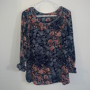 Loft Floral Pattern Blouse (S)